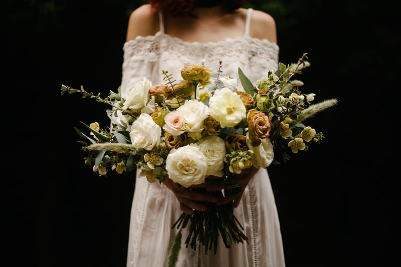 Bride and Groom Walking Down the Aisle